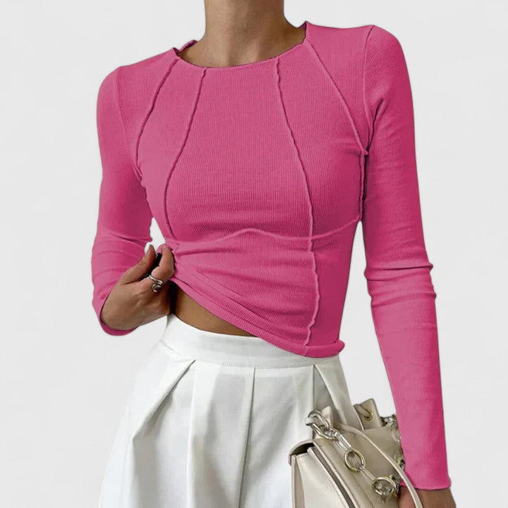 Comfortable Long Sleeve Top by Rozminda.