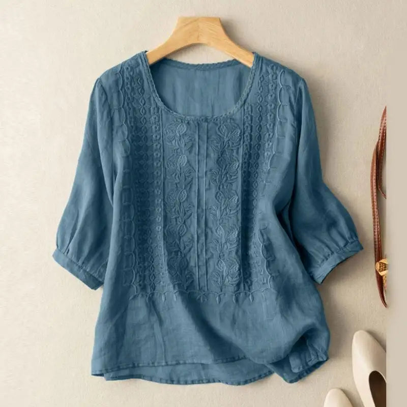 Aurora Embroidered Relaxed Blouse