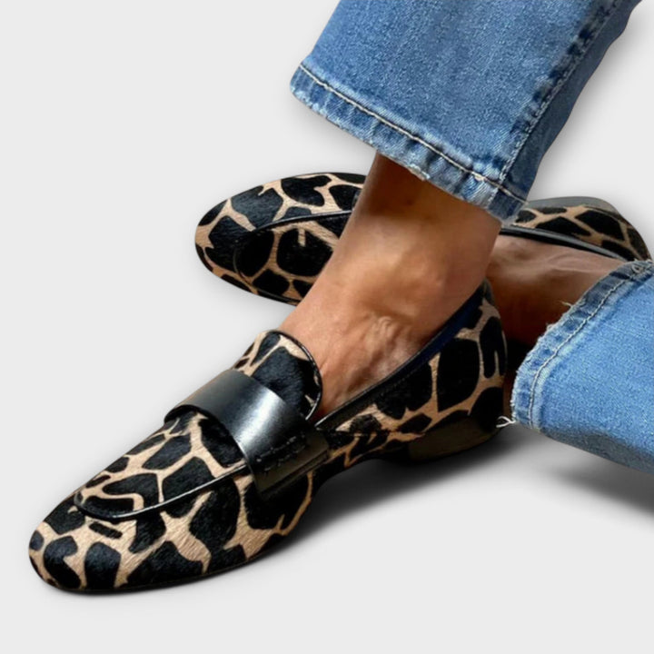 Aura -  Orthopedic Leopard Moccasin