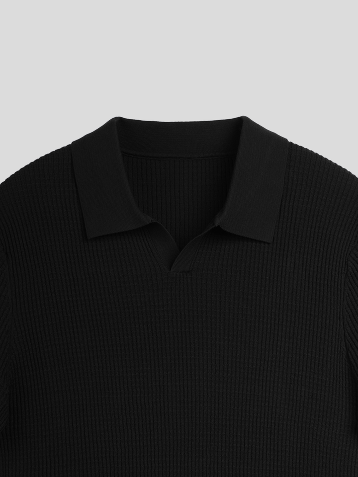 FlexKnit Active Knitted Buttonless Polo