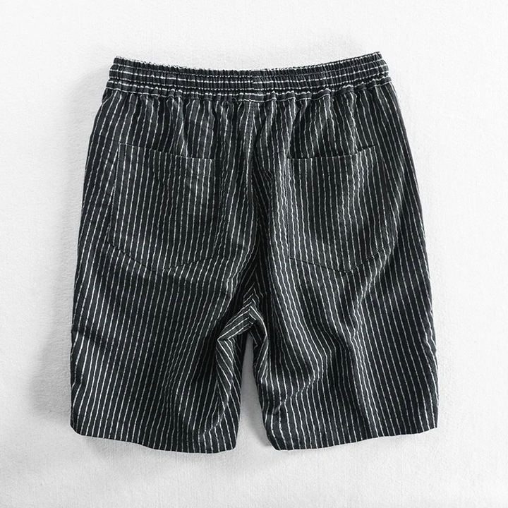 Pinstripe Breezy Cotton Shorts