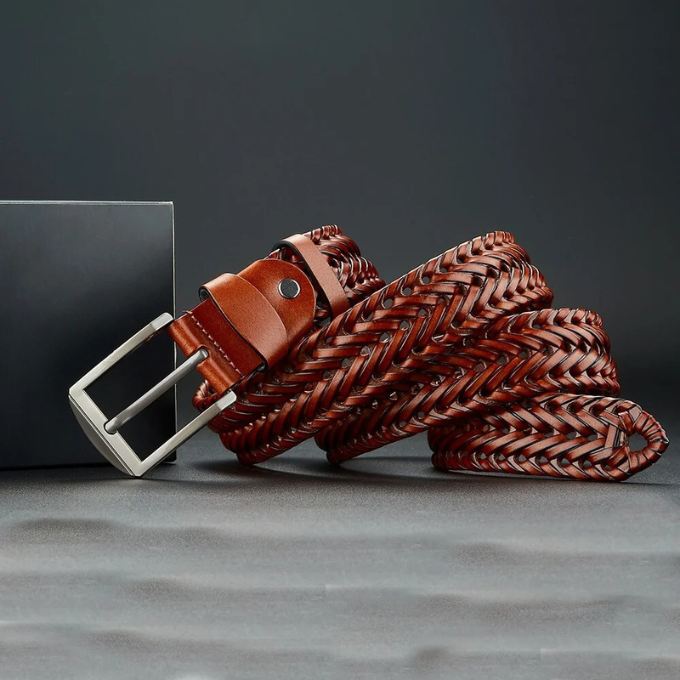 Hudson Braided Leather Belt