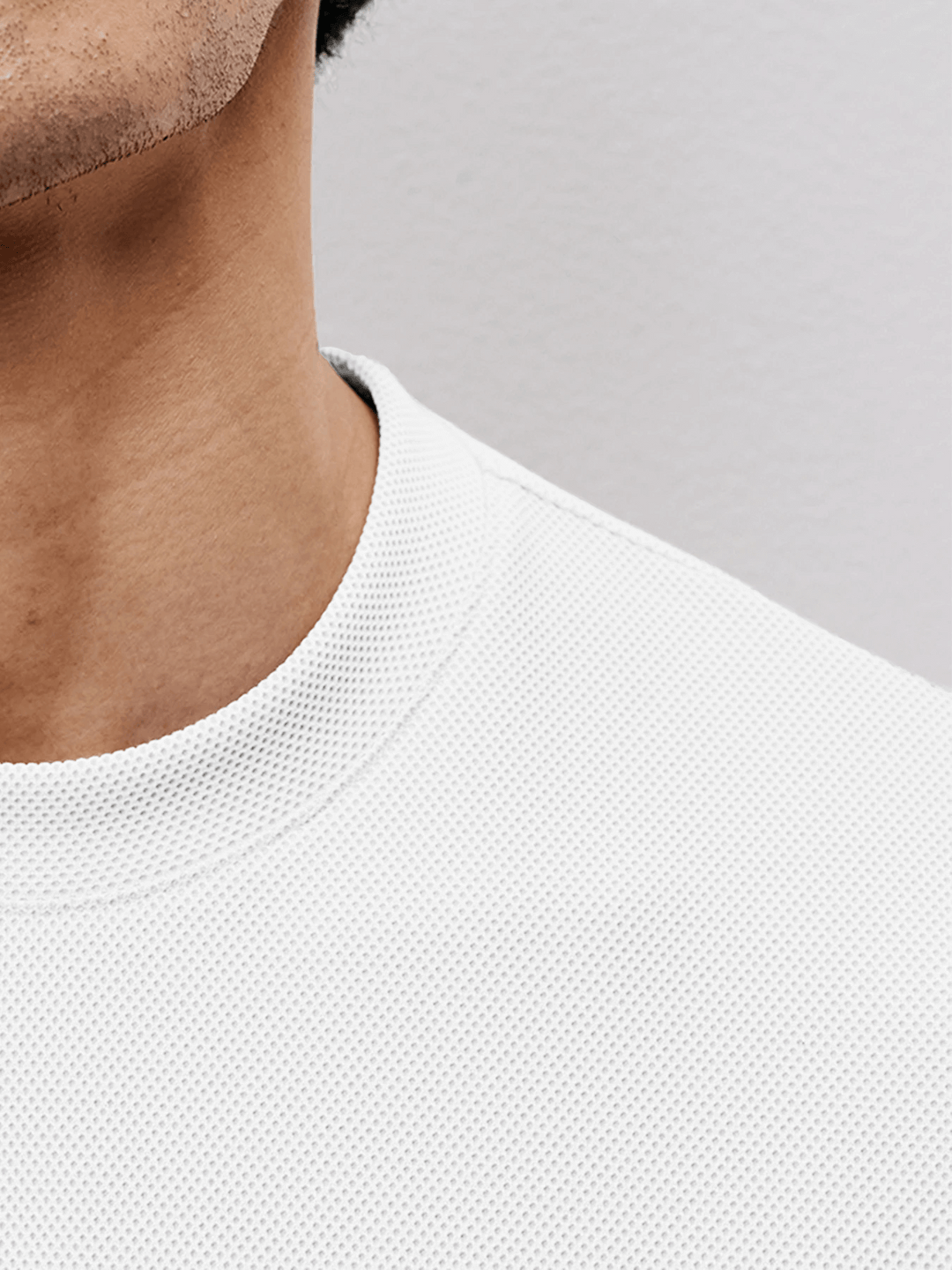 BreezeLuxe Breathable Piqué Crew Neck Short Sleeve Tee