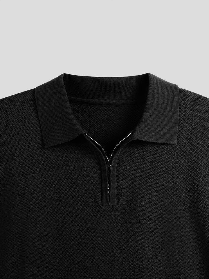 FlexKnit Active Knitted Zip Polo