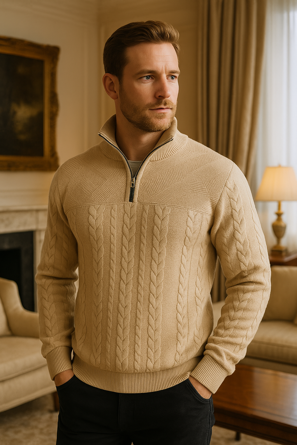 Henry | Premium Quarter Zip Sweatshirt