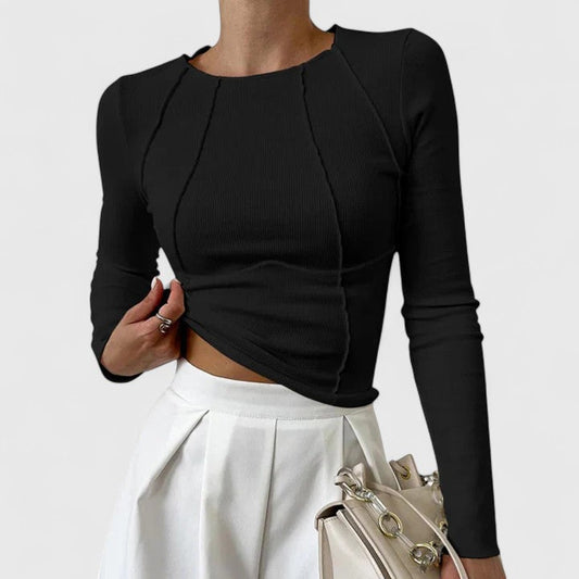 Comfortable Long Sleeve Top by Rozminda.