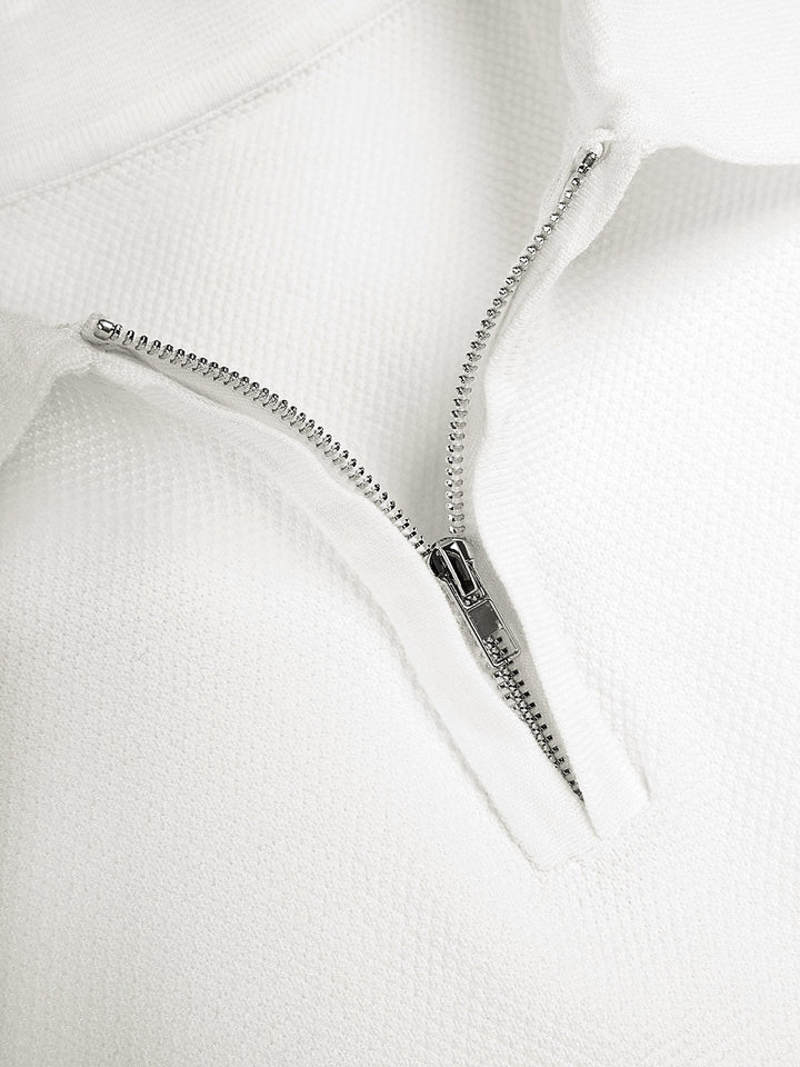 FlexKnit Active Knitted Zip Polo