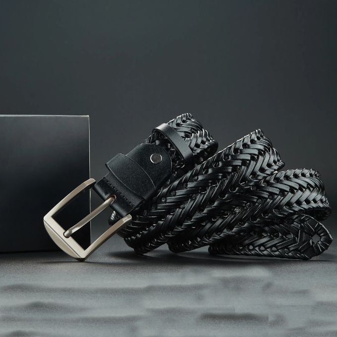 Hudson Braided Leather Belt