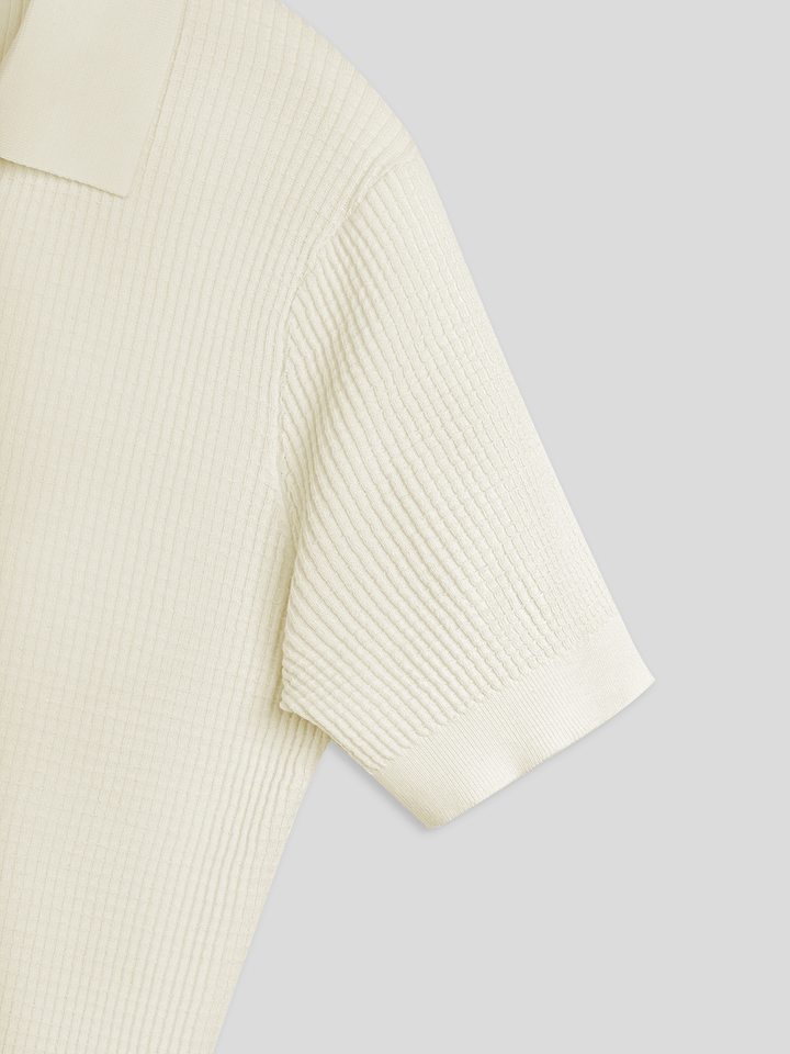 FlexKnit Active Knitted Buttonless Polo