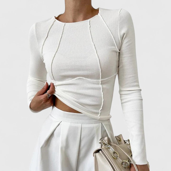 Comfortable Long Sleeve Top by Rozminda.