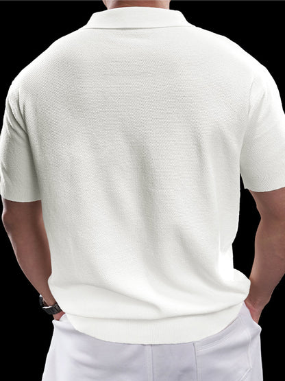 FlexKnit Active Knitted Zip Polo