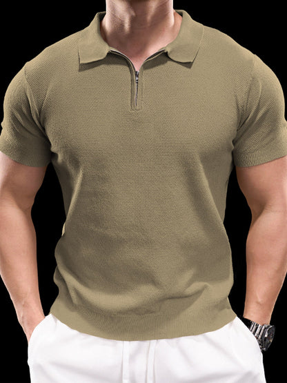 FlexKnit Active Knitted Zip Polo