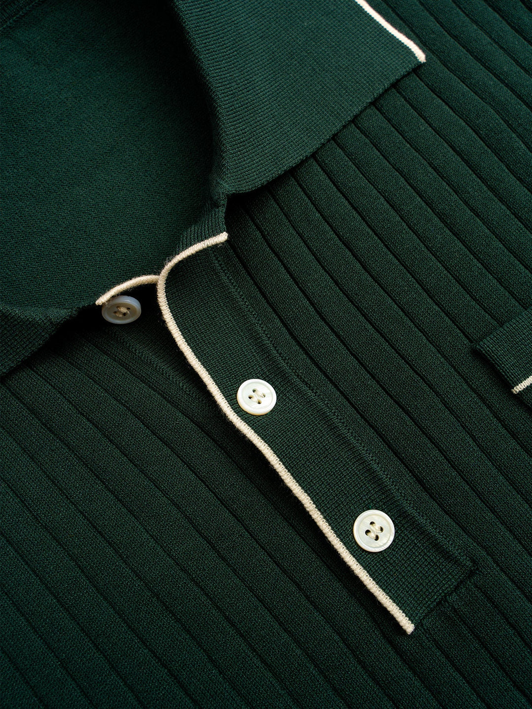 GentleKnit Contrast Color Short Sleeve Knitted Polo