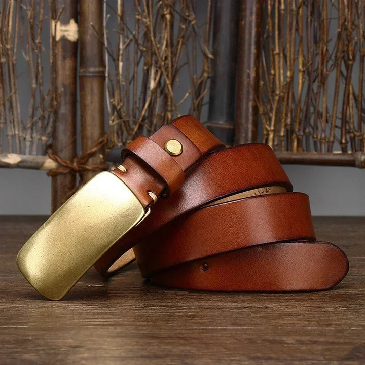 Harrision Forged Brass Leather Belt