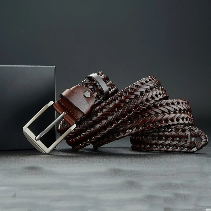 Hudson Braided Leather Belt