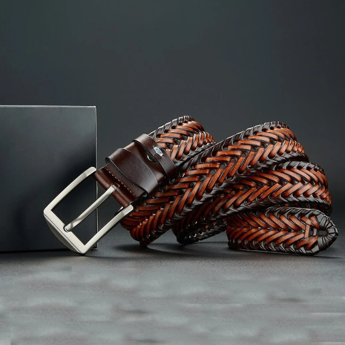 Hudson Braided Leather Belt