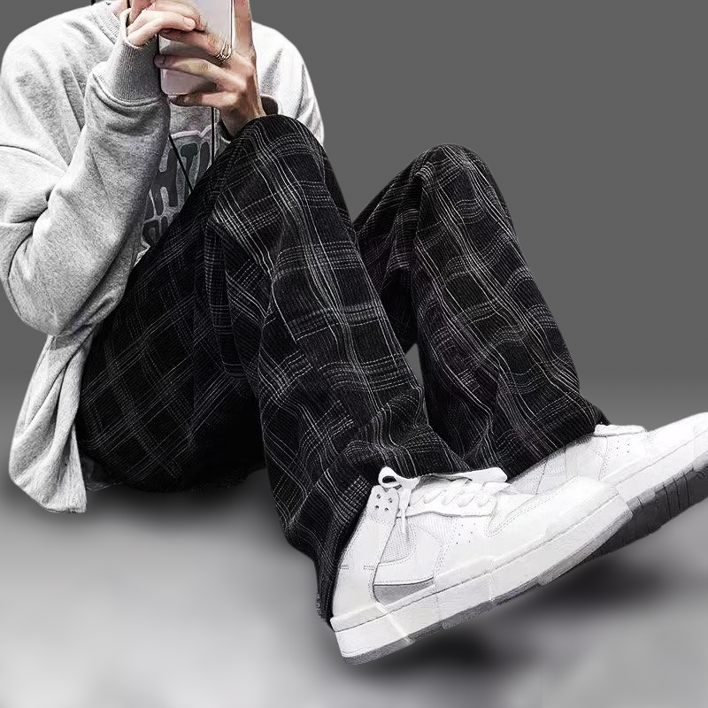 Freestyle Plaid Corduroy Pants