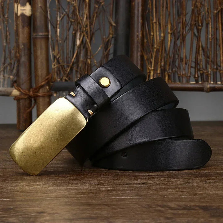Harrision Forged Brass Leather Belt