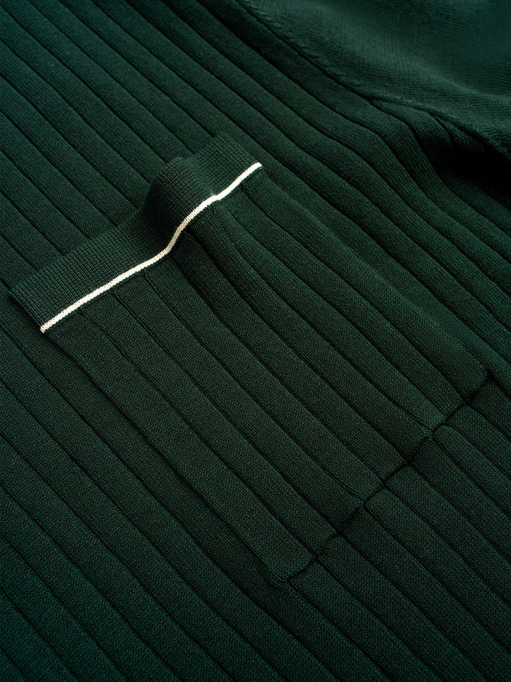 GentleKnit Contrast Color Short Sleeve Knitted Polo