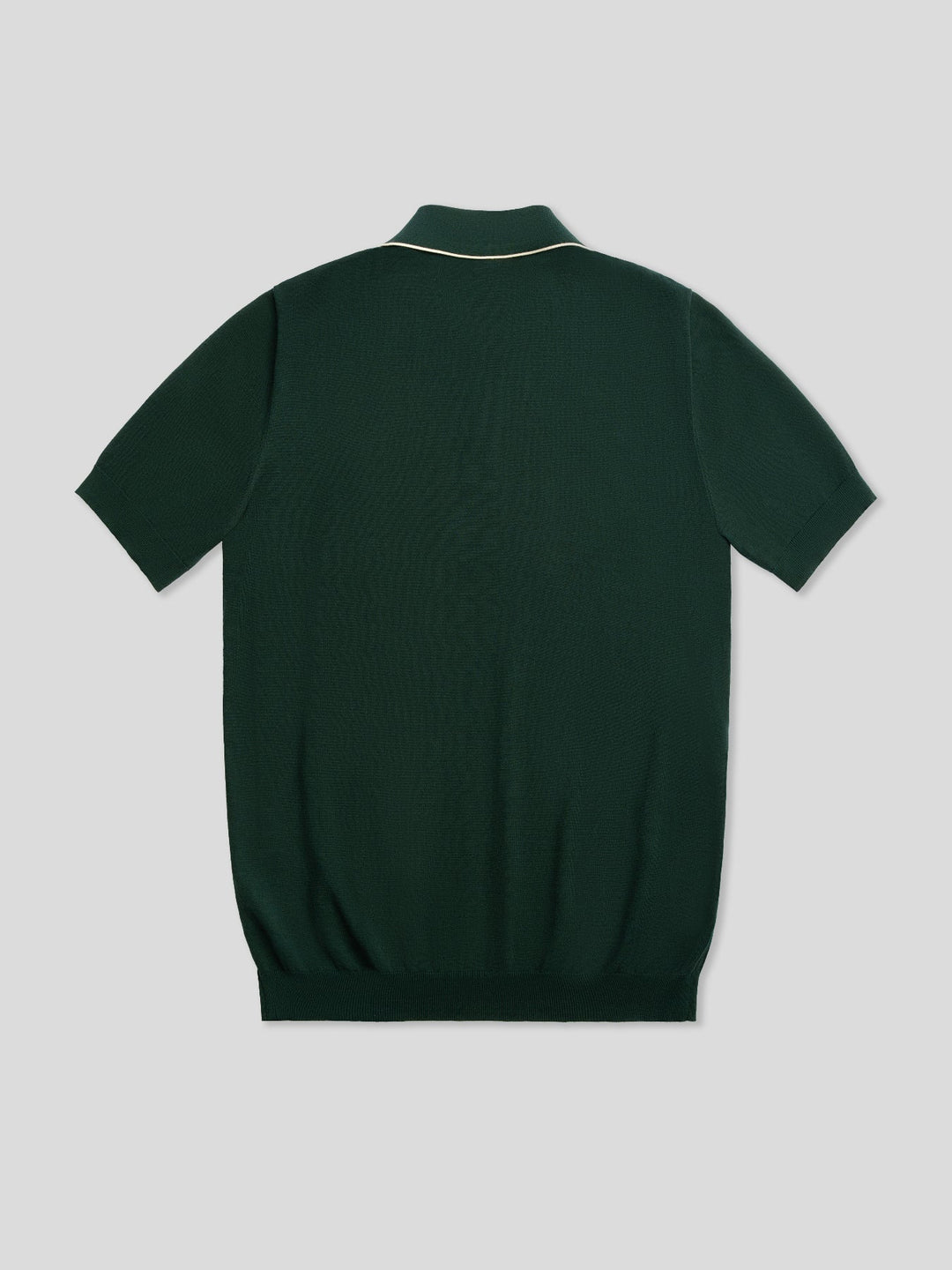 GentleKnit Contrast Color Short Sleeve Knitted Polo