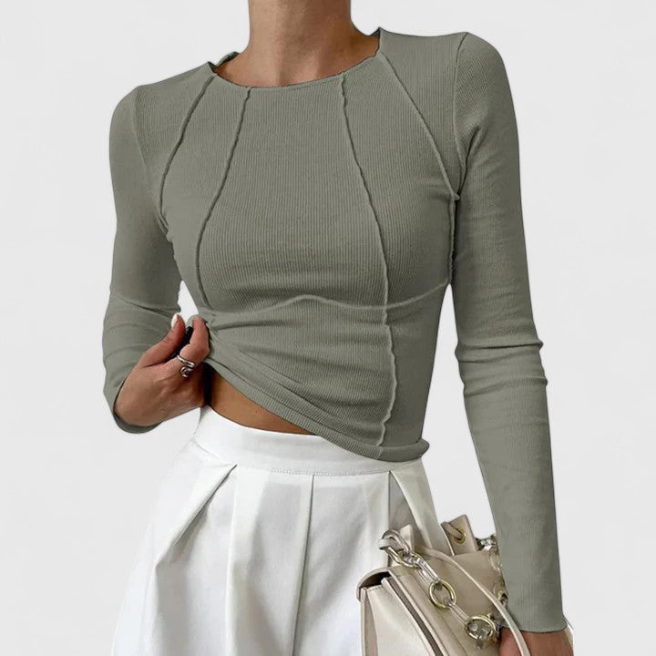 Comfortable Long Sleeve Top by Rozminda.