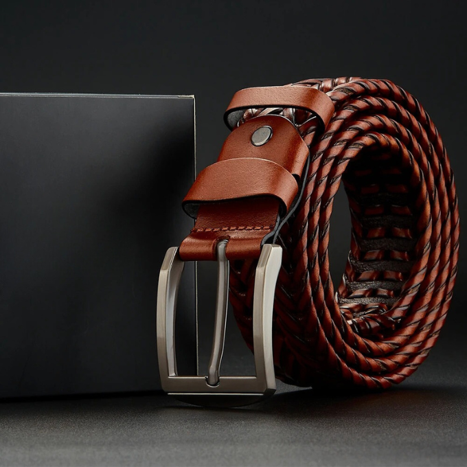 Hudson Braided Leather Belt