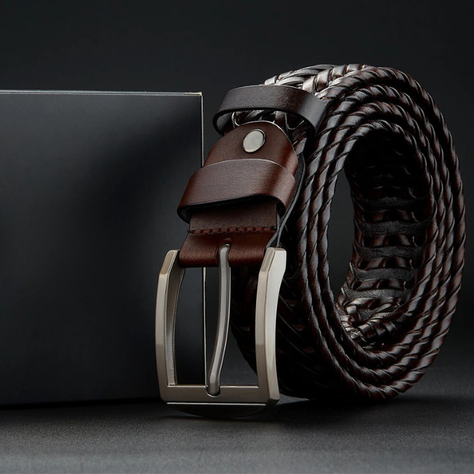 Hudson Braided Leather Belt