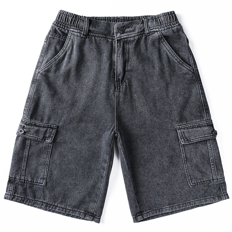 Bermuda Cargo Denim Shorts