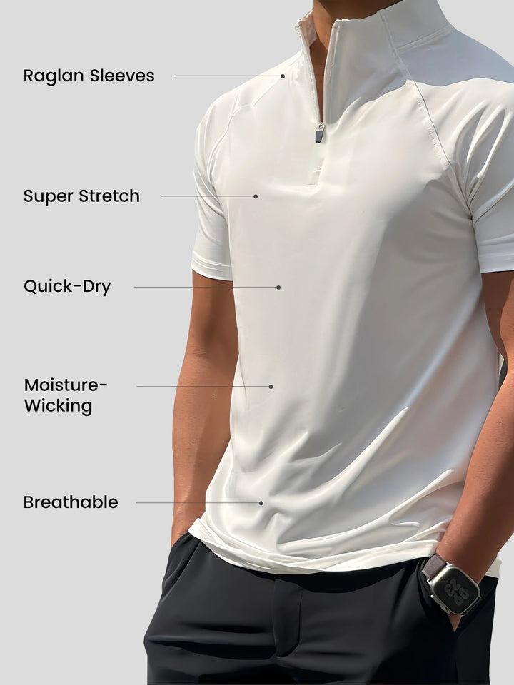 PerformancePro Half Zip Raglan Tee