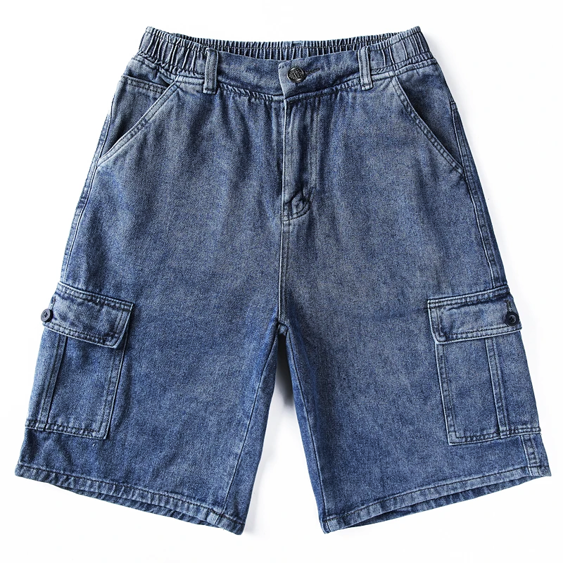 Bermuda Cargo Denim Shorts