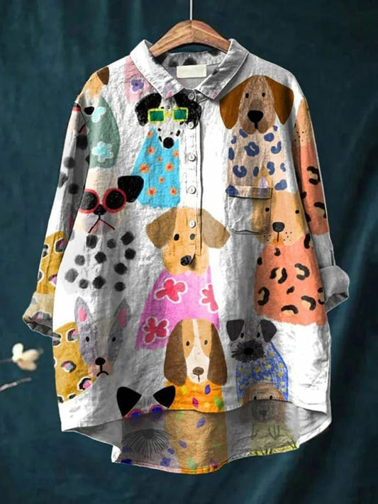 Brooks Playful Print Blouse