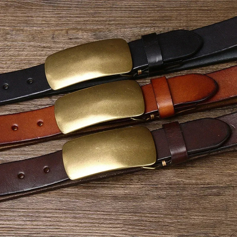 Harrision Forged Brass Leather Belt