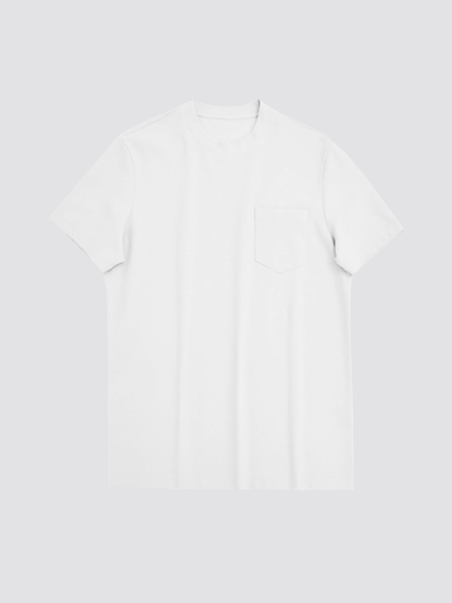 BreezeLuxe Breathable Piqué Crew Neck Short Sleeve Tee