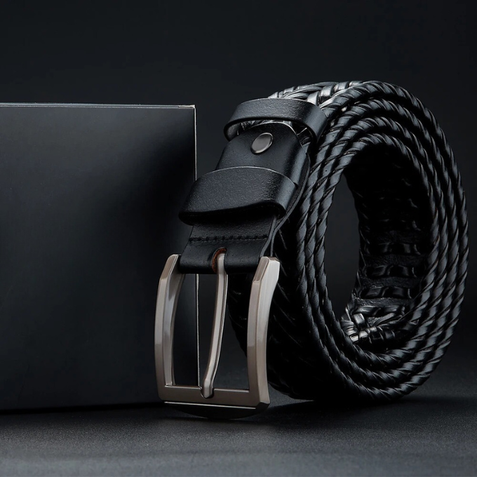 Hudson Braided Leather Belt