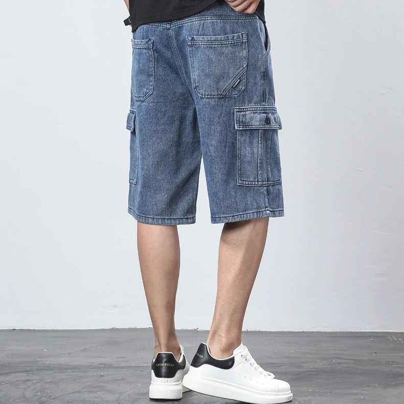 Bermuda Cargo Denim Shorts