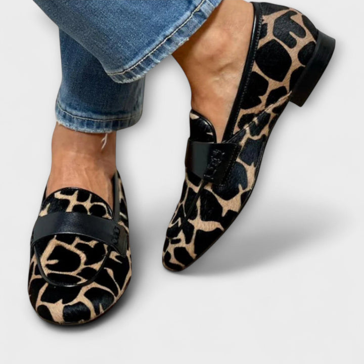 Aura -  Orthopedic Leopard Moccasin