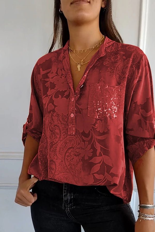 Elegant Sequin Top