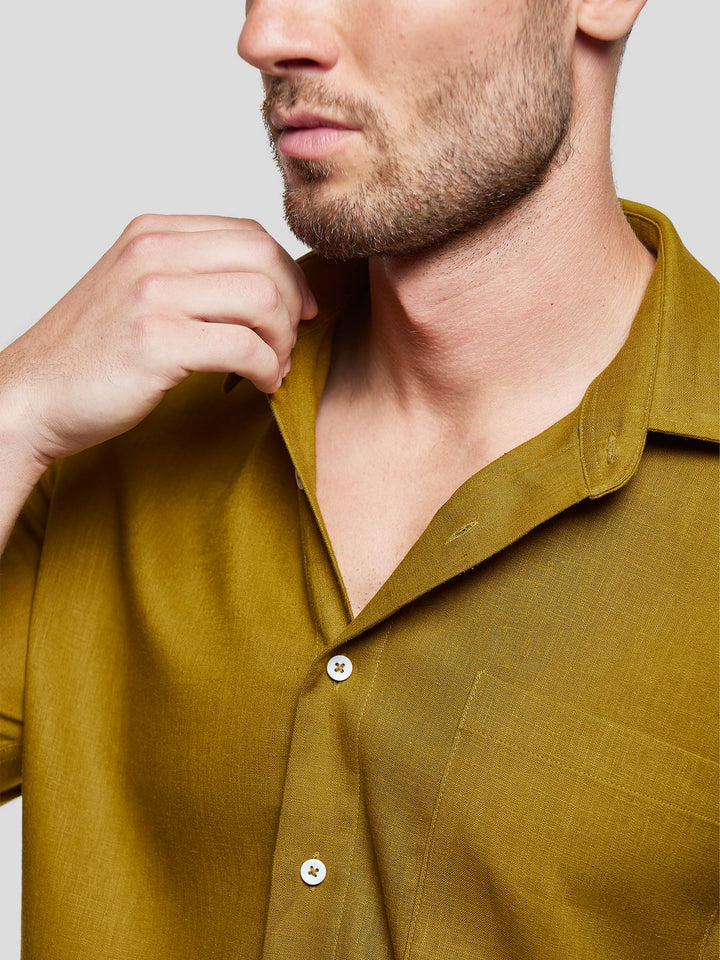 DreamWear Italian Linen Short Sleeve Shirt