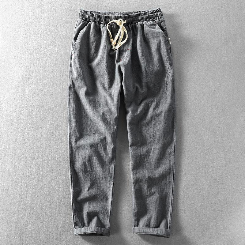Coastal Ease Cotton-Linen Pants