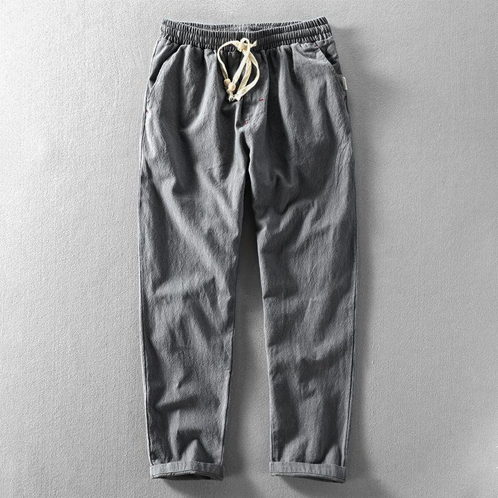 Coastal Ease Cotton-Linen Pants
