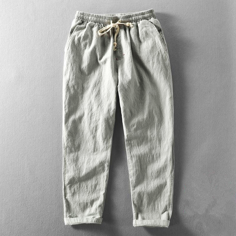 Coastal Ease Cotton-Linen Pants
