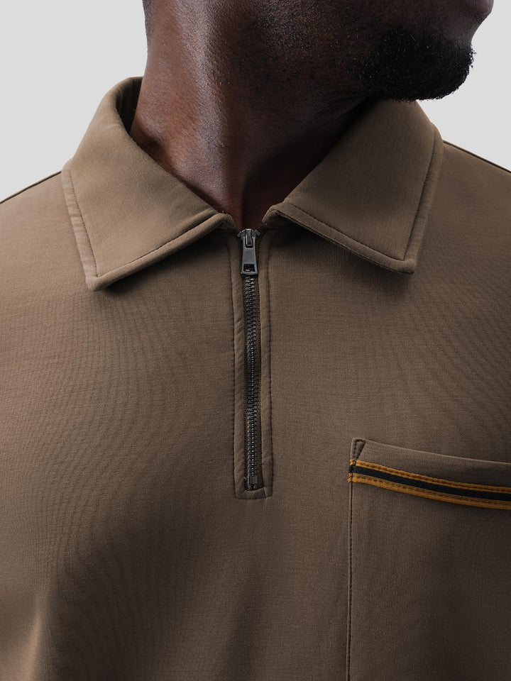 Modal Blend Half Zip Polo