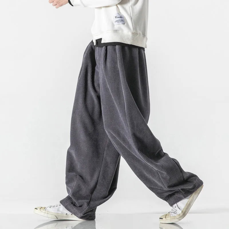 Wide-leg Corduroy Streetwear Pants