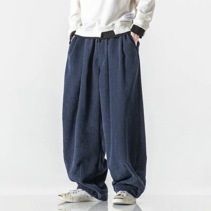 Wide-leg Corduroy Streetwear Pants