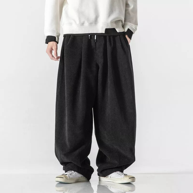 Wide-leg Corduroy Streetwear Pants