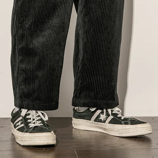 Sander Wide-Leg Corduroy Pants