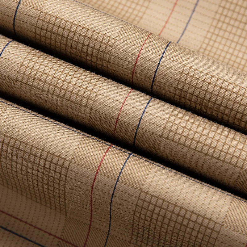 Plaid Stretch Dress Pants