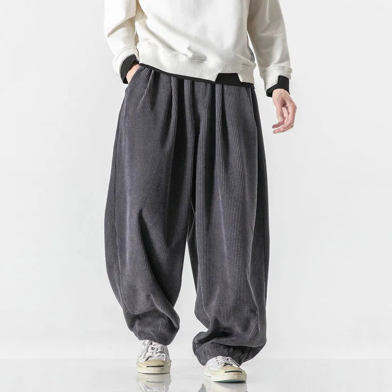 Wide-leg Corduroy Streetwear Pants
