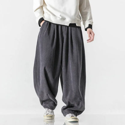 Wide-leg Corduroy Streetwear Pants