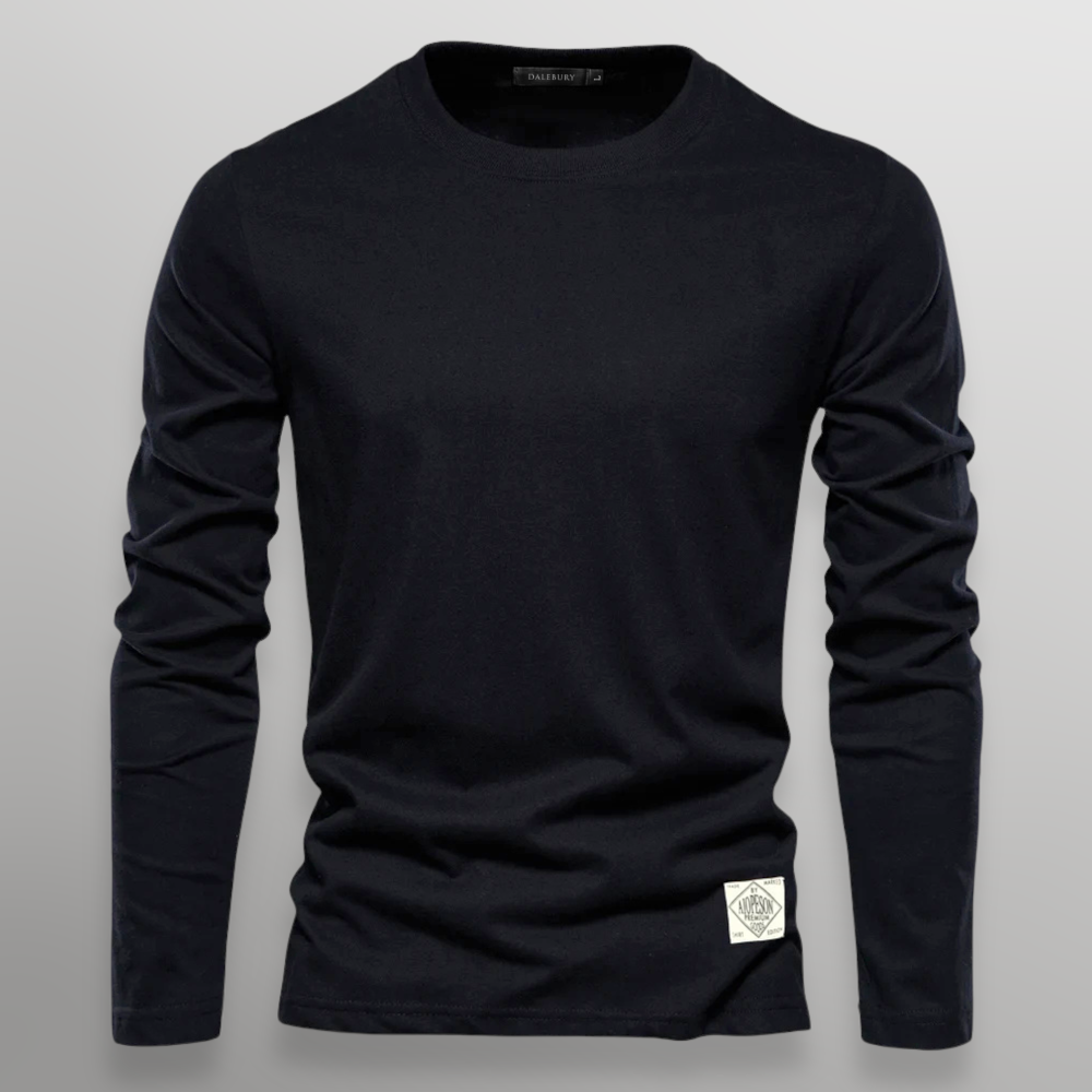 Kenji Cotton Long-Sleeve Tee